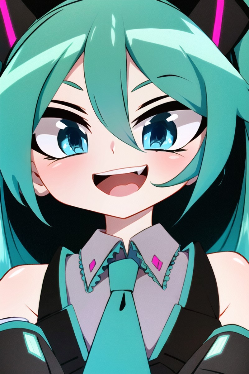 25643-36950611-(best quality), detailed,1girl, solo,looking at viewer,simple background, happy,open mouth, hatsune miku, close up, upper.png
